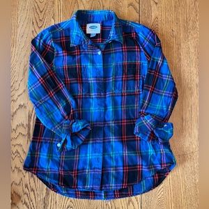💙 [Old Navy] Plaid Long Sleeved Button Up  Flannel